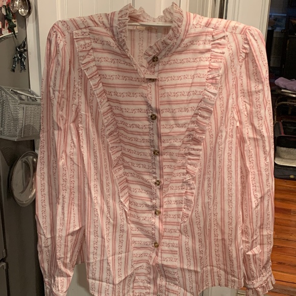 The Korner for Anthropologie ruffle neck blouse. Worn‎ 1x - Picture 1 of 6